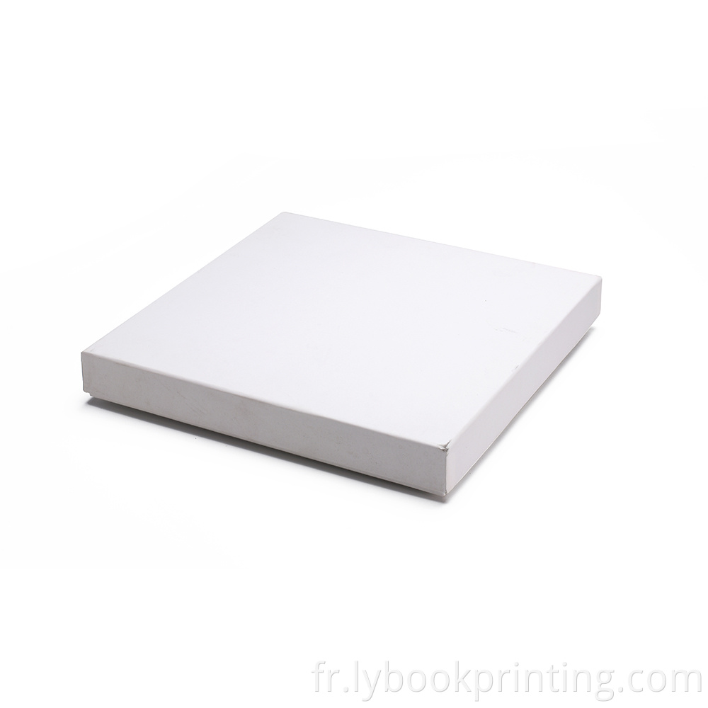 Boîtes d'expédition imprimées de diffusion personnalisées couvercle et boîte de base en papier blanc imprimé simple
